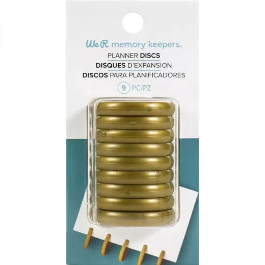 Crop-A-Dile Power Punch Planner Discs - Gold