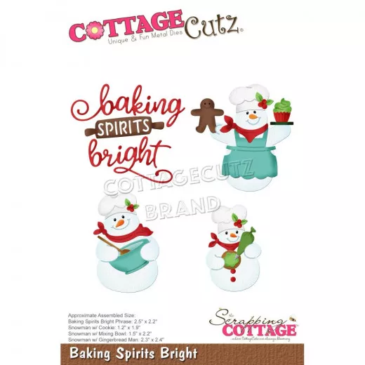 Cottage Cutz Die - Baking Spirits Bright