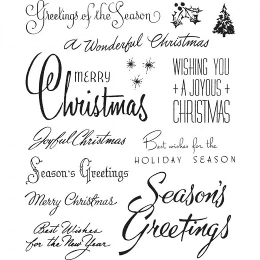 Cling Stamps by Tim Holtz - Christmastime No. 3