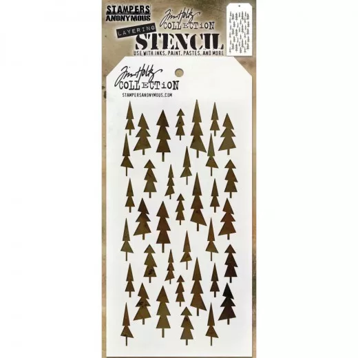 Tim Holtz Layered Stencil - Tree Lot