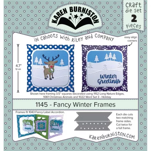 Karen Burniston Die - Fancy Winter Frames