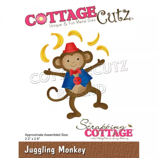 Cottage Cutz Die - Juggling Monkey