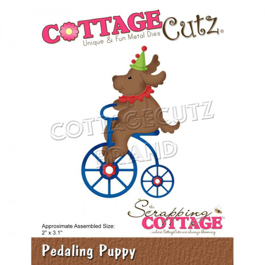 Cottage Cutz Die - Pedaling Puppy