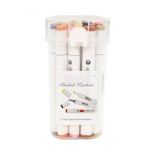 Nuvo Alcohol Marker Set (12er) - Hair and Skin Tones