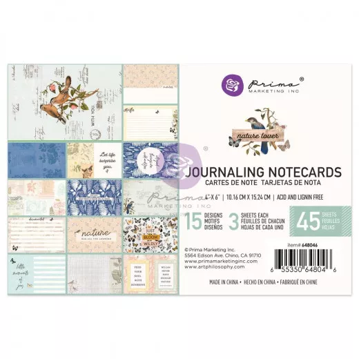 Nature Lover Journaling Cards 4x6