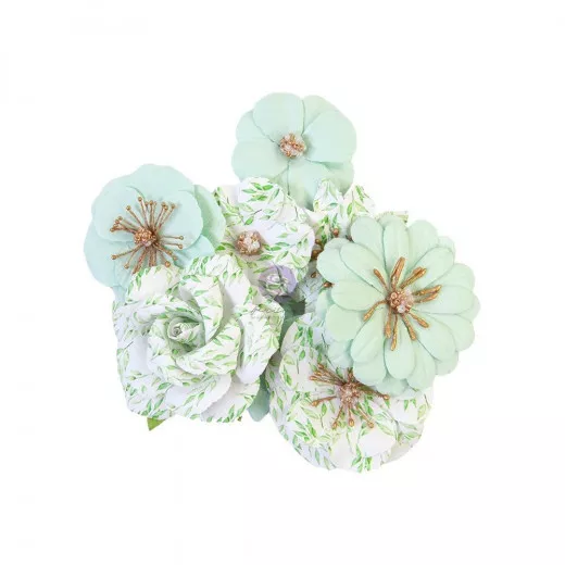 Mulberry Paper Flowers - Minty Water Watercolor Floral