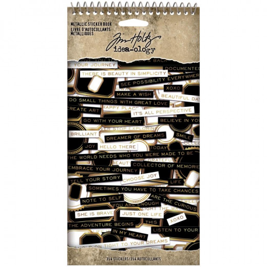 Idea-Ology Spiral Bound Sticker Book - Metallic