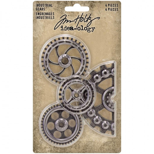 Idea-Ology Metal Industrial Gears - Antique Nickel