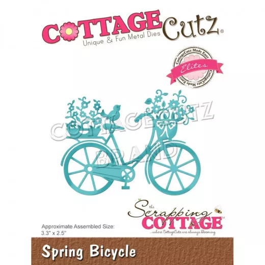 Cottage Cutz Elites Die - Spring Bicycle