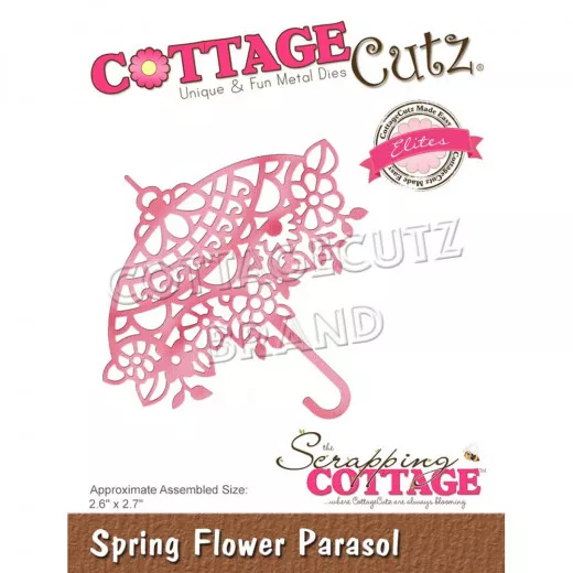 Cottage Cutz Elites Die - Spring Flower Parasol