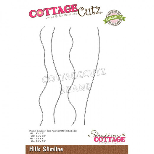 CottageCutz Slimline Dies - Hills