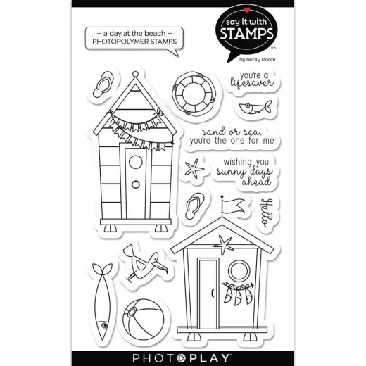 PhotoPlay Clear Stamps - Say It With A Day At The Beach