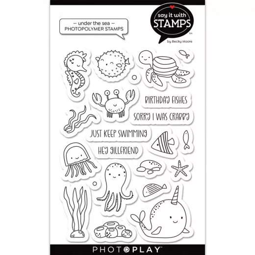 PhotoPlay Clear Stamps - Say It With Under The Sea