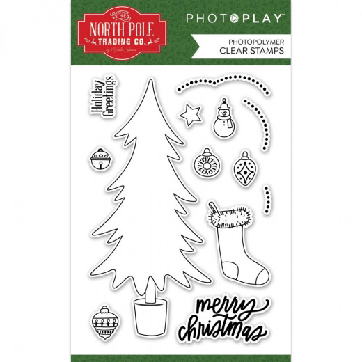 PhotoPlay Clear Stamps - Trim A Tree, The North Pole Trading Co.