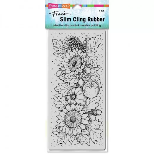 Stampendous Cling Stamps - Slim Fall Sunflowers