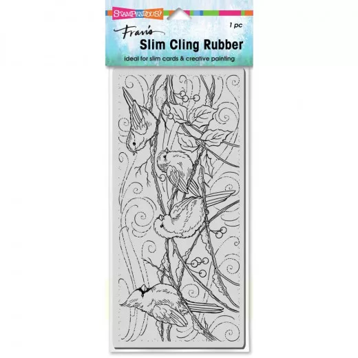 Stampendous Cling Stamps - Slim Snowy Birds