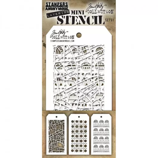 Tim Holtz Mini Layered Stencil Set 51