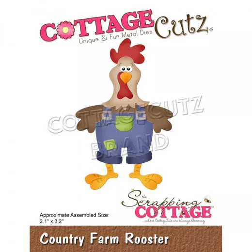 Cottage Cutz Die - Country Farm Rooster