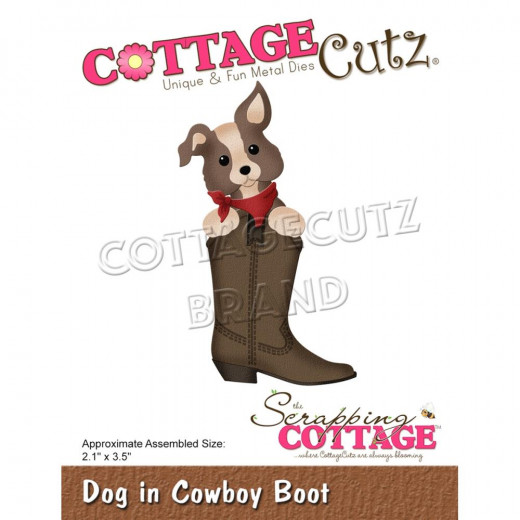 Cottage Cutz Die - Dog In Cowboy Boot