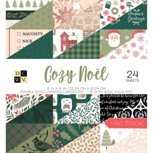 Cozy Noel 6x6 Cardstock Mat Stack