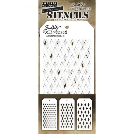 Tim Holtz Layered Stencil Set - Harlequin