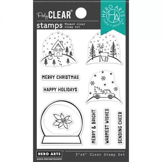 Hero Arts Clear Stamps - Make Your Own Snow Globe