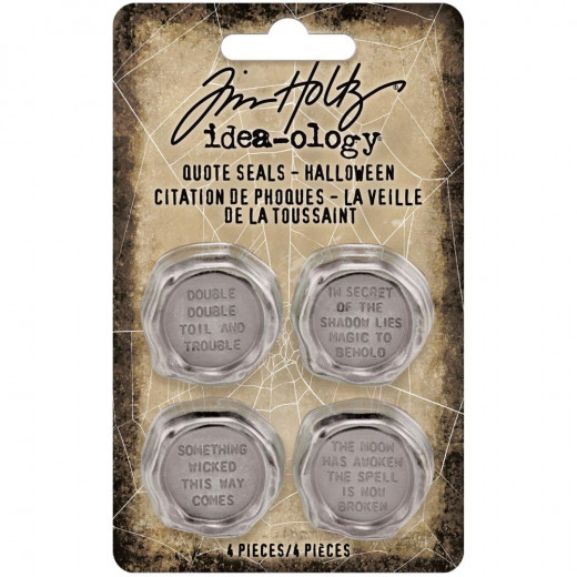 Idea-Ology Metal Quote Seals - Halloween