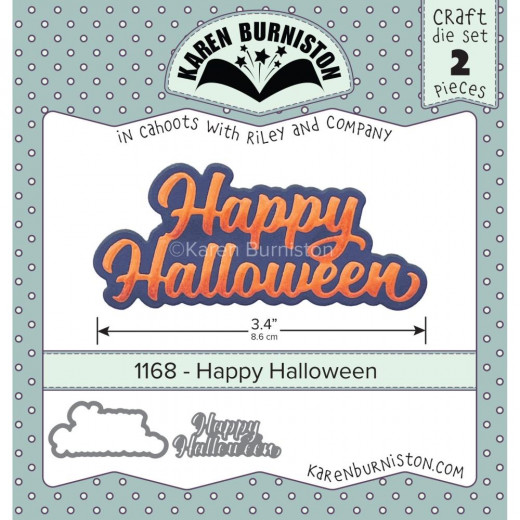 Karen Burniston Die - Happy Halloween