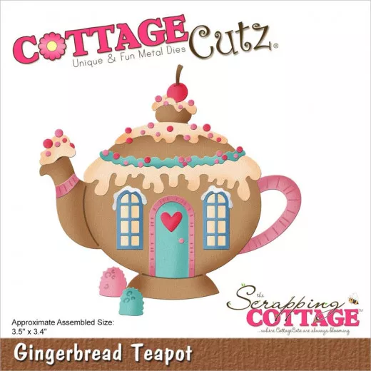 Cottage Cutz Die - Gingerbread Teapot