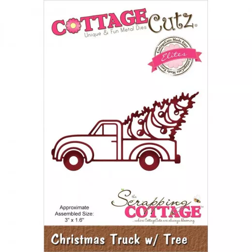 Cottage Cutz Elites Die - Christmas Truck W/Tree