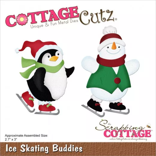 Cottage Cutz Die - Ice Skating Buddies