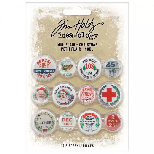 Idea-Ology Mini Flair Buttons - Christmas