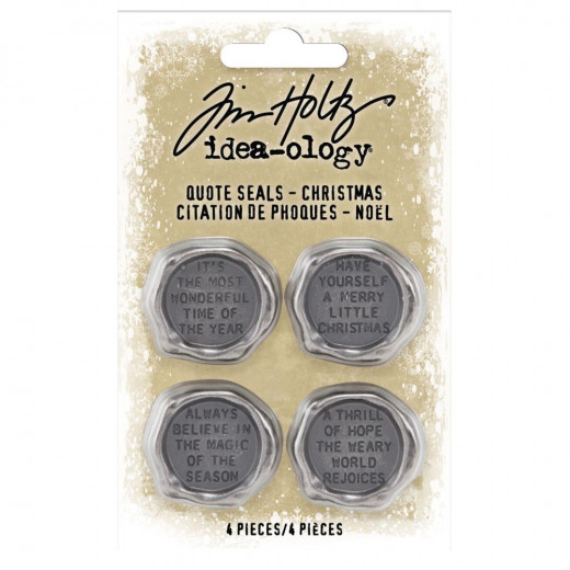 Idea-Ology Metal Quote Seals - Christmas