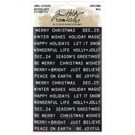 Idea-Ology Label Sticker - Sentiments Christmas