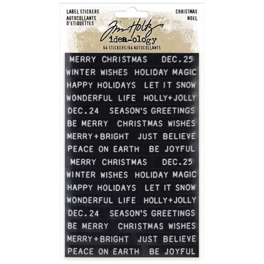 Idea-Ology Label Sticker - Sentiments Christmas