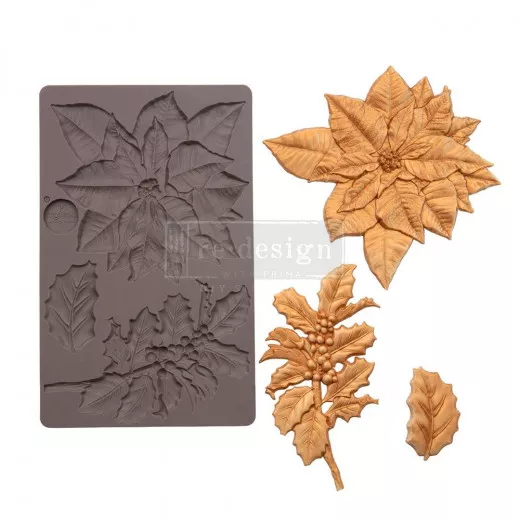 Prima Re-Design Mould - Perfect Poinsettia