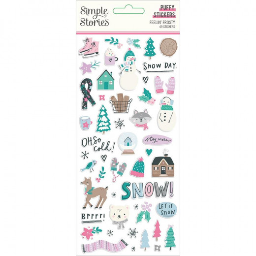 Simple Stories Puffy Sticker - Feelin Frosty