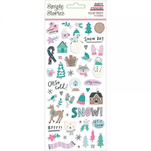 Simple Stories Puffy Sticker - Feelin Frosty