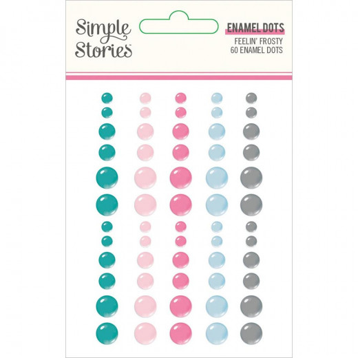 Simple Stories Enamel Dots - Feelin Frosty