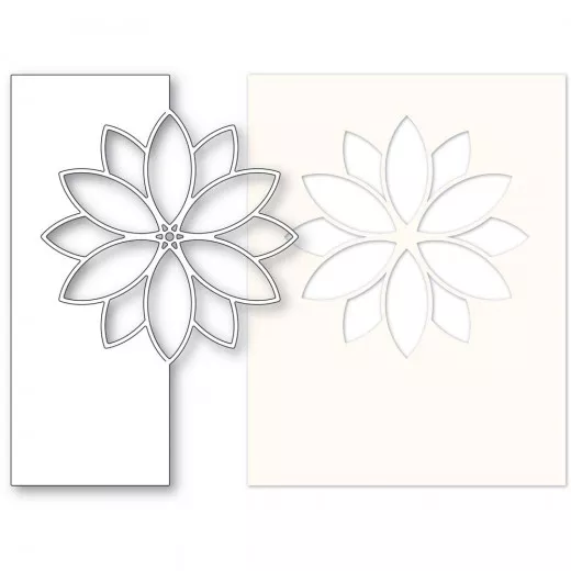 Memory Box Die and Stencil - Contempo Poinsettia