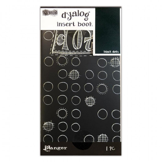 Dyan Reaveleys Dylusions Dyalog Insert Book - Black W/Dots