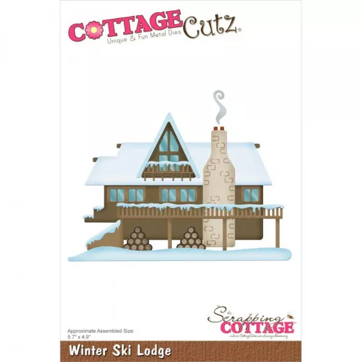 Cottage Cutz Die - Winter Ski Lodge