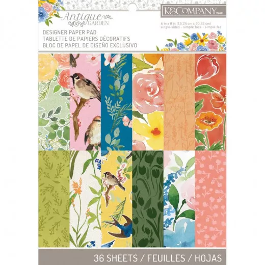 Antique Garden 6x8 Paper Pad