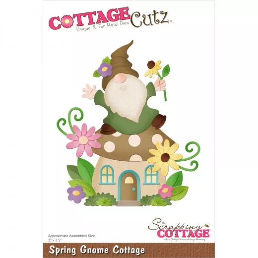 Cottage Cutz Die - Spring Gnome Cottage