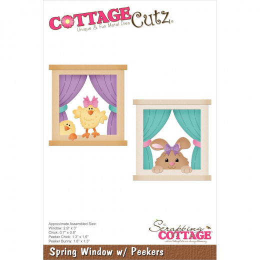 Cottage Cutz Die - Spring Window W/Peekers