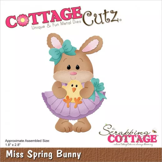 Cottage Cutz Die - Miss Spring Bunny