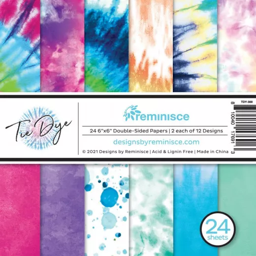 Tie Dye 6x6 Paper Pad