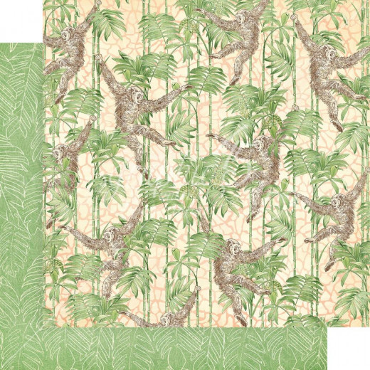 Wild and Free Designpapier - Monkey Trouble