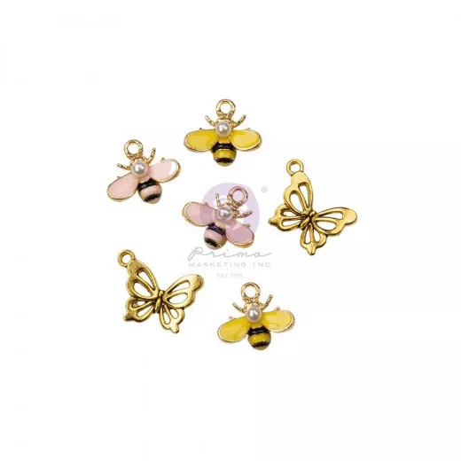 Miel By Frank Garcia Butterfly and Bee Charms