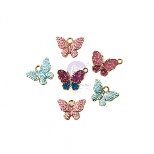 Indigo By Frank Garcia Butterfly Enamel Charms